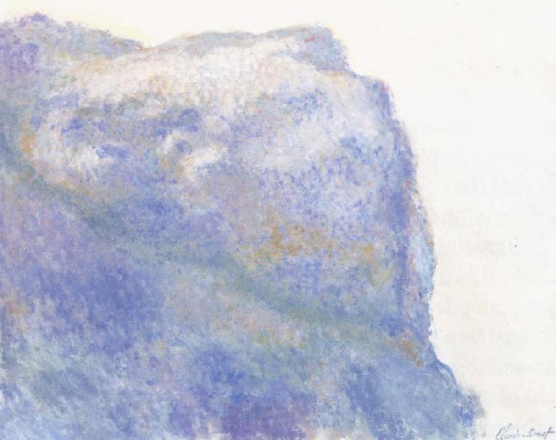 Claude Monet On the Cliff at Le Petit Ailly